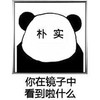 暴漫 熊猫头 你在镜子里看到了什么 朴实 搞怪 逗