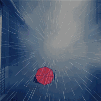 卡通 动漫 雨 自然 风景