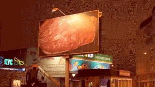 牛排 steak 广告牌 烤牛排 创意