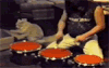 猫猫 打鼓 可爱 搞笑