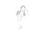海贼王 漫画 跑步 形象
