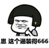 暴漫 文字表情包 崽 这个逼装得666 搞笑 逗 沙雕