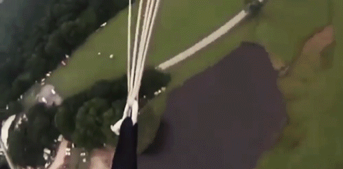 跳伞 极限运动 绿草地 户外