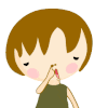 抠鼻 短发 女孩 恶心