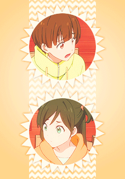 少年 女孩 交谈 卡通
