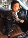 小孩 可爱 萌 开车