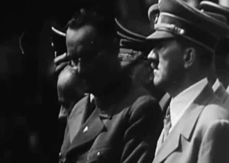 希特勒 抬手  历史 黑白