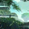 动漫 卡通 背景 风景 雨