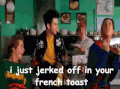 吐司 french toast
party  男人