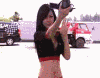 撩发 自拍 美女 可爱