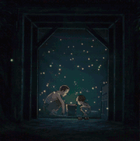 夜晚 萤火虫 可爱 安静 意境美