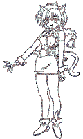 女孩  线条     动画   动态