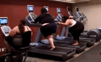 女子 健身 跑步机 肥胖