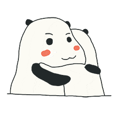 熊猫 抱抱 可爱 红脸蛋