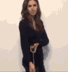 美女 撑伞 特技 竖中指 帅气