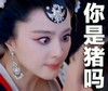 古装 瞪眼睛 耳环 你是猪吗