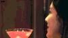 美女  侧颜  微笑  漂亮  酒杯