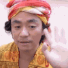 王宝强 挥手 打招呼 hello