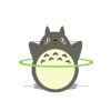Totoro 动画 呼啦圈 锻炼 龙猫