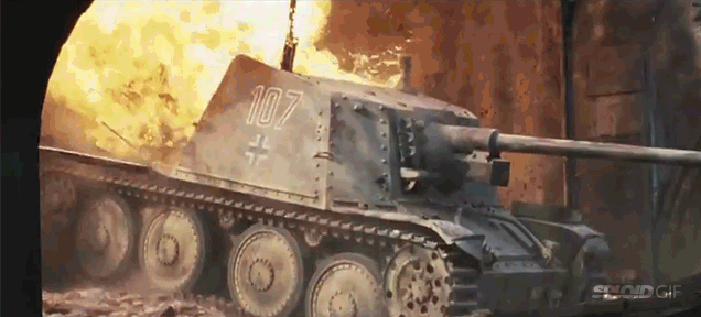 坦克 轰炸 开心 大笑