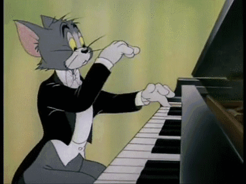 猫和老鼠 美国动画 汤姆 弹琴 绅士
