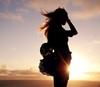 女生 非主流 嫣然回首  不屑一顾