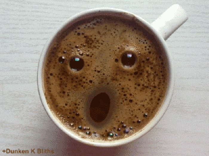 咖啡 笑脸 生动 气泡