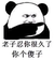 熊猫头 可爱 呆萌 搞笑 斗图 老子忍你很久了你个傻子