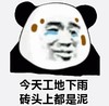 熊猫头 暴漫 今天下雨砖头上都是泥 搞笑 可爱 蠢萌