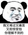 暴漫 熊猫头 我又难过又痛苦 你理解不到的 搞怪 逗