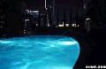 泳池 碧蓝 波纹 夜景