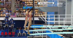 奥运会 里约奥运会 跳水 三米板 双人 吴敏霞 施廷懋 金牌 中国金牌榜 赛场瞬间