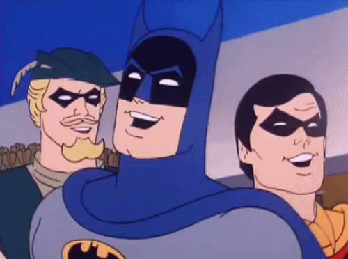 蝙蝠侠 卡通 开心 大笑