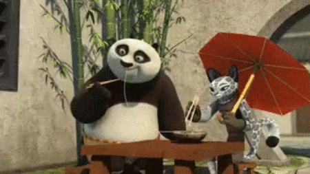 功夫熊猫3  阿宝 打伞  动物