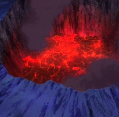 火山喷发 四次元 自然