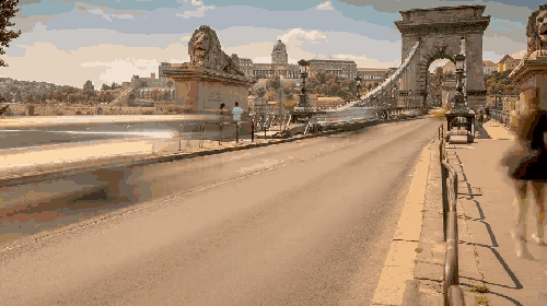 布达佩斯 桥梁 纪录片 车流