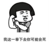 暴漫 文字表情包 我这一拳下去你可能会死 搞笑 沙雕 魔性