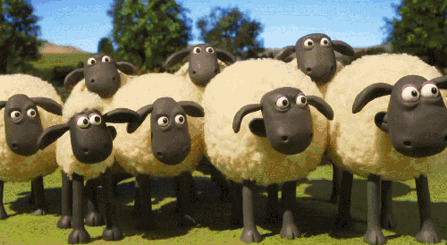 动画 可爱 小羊肖恩 沮丧 羊群 英国