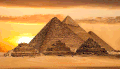 金字塔 阳光 天空 沙漠