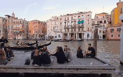 威尼斯 意大利 游客 纪录片 风景 驳船