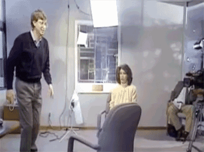比尔·盖茨 Bill Gates 过椅子 工作室