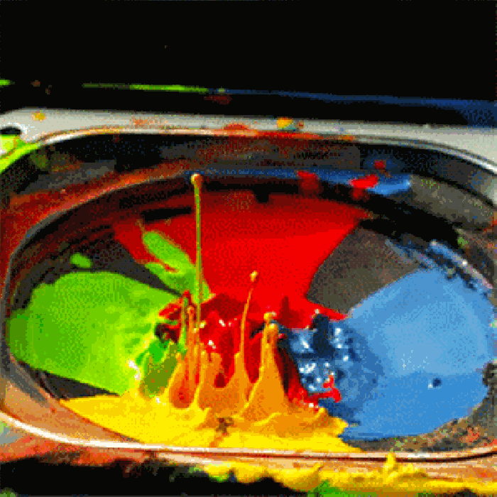 彩色 油漆 动态 液体