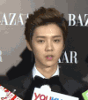 鹿晗 luhan 可爱 表情 真是 点头