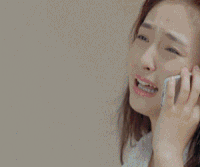女神 打电话 无语 疲倦 劳累