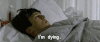 生病 休息 被子 imdying