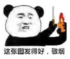 暴漫 文字表情包 这张图发得好敬烟 熊猫头 搞笑 逗