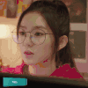 美女 清新 可爱 眼镜