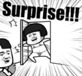 surprise 开门 短发 惊喜