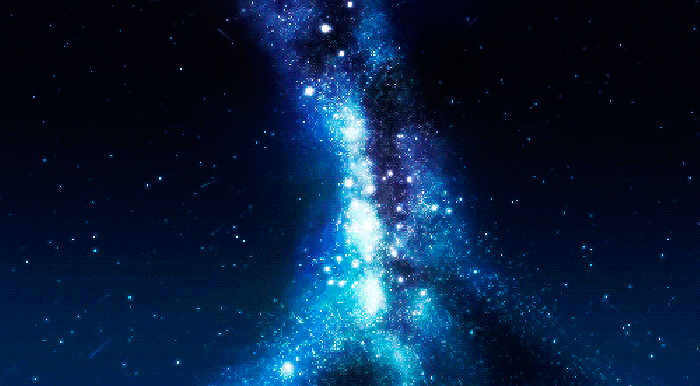 天空 夜晚 动画 银河