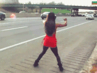 汽车 逗比 马路 长头发